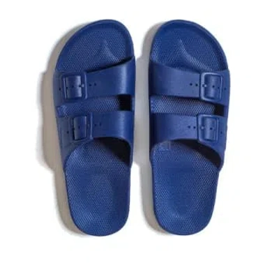 Freedom Moses Slippers Navy In Blue