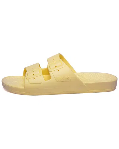 Freedom Moses Two Band Sandal In Yellow