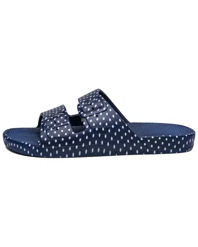 Freedom Moses Two Band Sandal In Blue