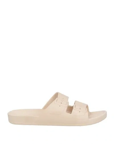 Freedom Moses Woman Sandals Beige Size 8 Rubber In Beige