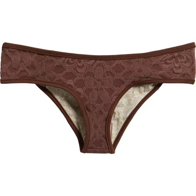 Free-est By Free People Bayside Hipster Bikini Bottoms In Brown