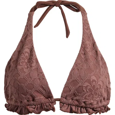 Free-est By Free People Brandi Knit Bikini Top In Black