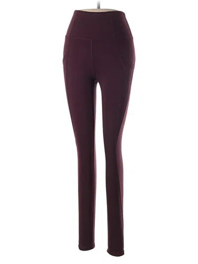 Pre-owned Freely Active Pants In Burgundy