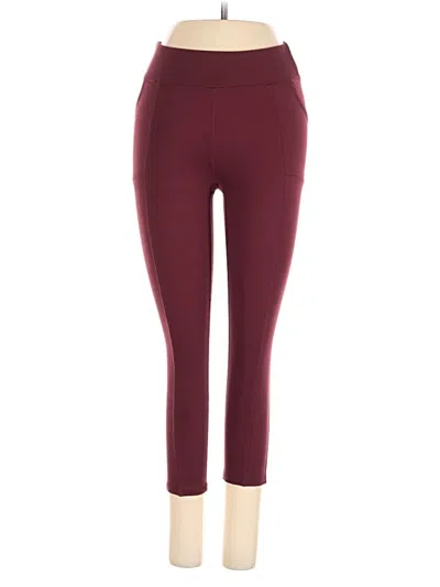 Pre-owned Freely Active Pants In Burgundy