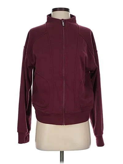 Pre-owned Freely Jacket In Burgundy