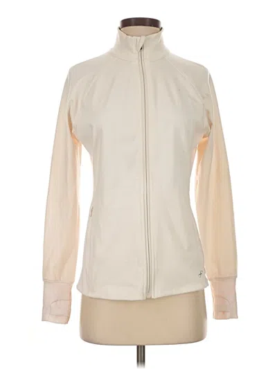 Pre-owned Freely Long Sleeve Top Ivory High Neck Tops