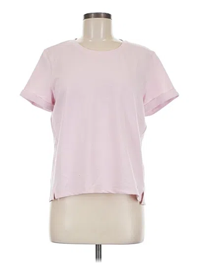 Pre-owned Freely Short Sleeve Top Pink Crew Neck Tops