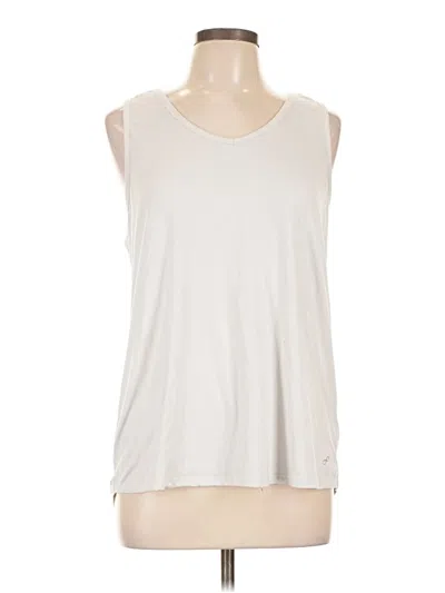Pre-owned Freely Sleeveless Top Ivory V-neck Tops