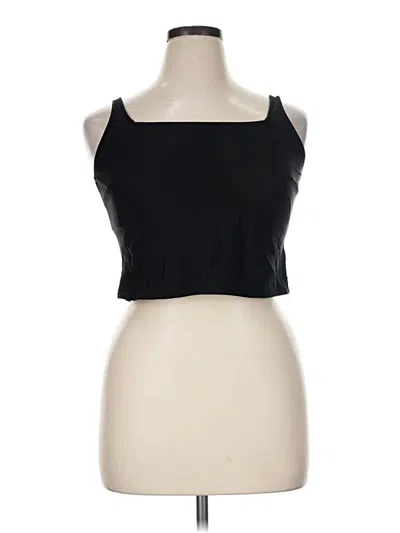 Pre-owned Freely Tank Top Black Strapless Neckline Tops