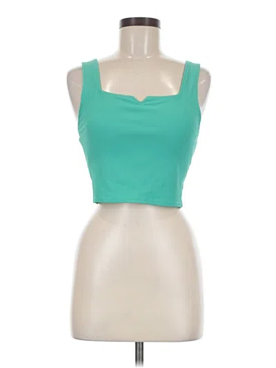 Pre-owned Freely Tank Top Teal Strapless Neckline Tops