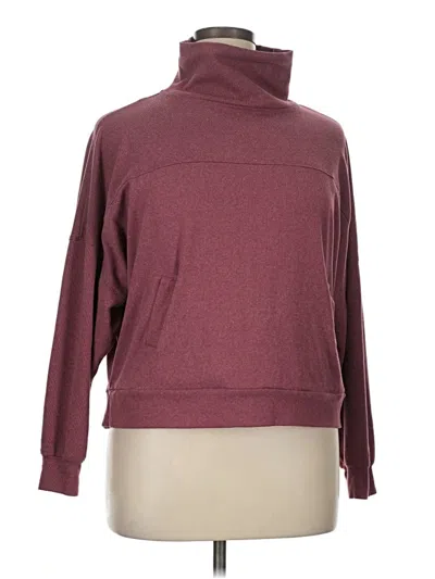 Pre-owned Freely Turtleneck Sweater In Burgundy