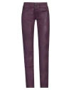 Freeman T.porter Freeman T. Porter Woman Pants Plum Size 26w-32l Cotton, Elastane In Purple