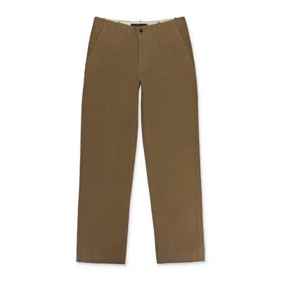 Freemans Sporting Club Brown Academy Cotton Pants In Green
