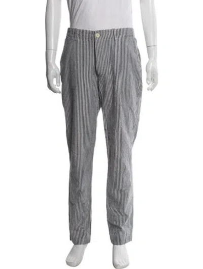 Pre-owned Freemans Sporting Club Striped Pants In Gray