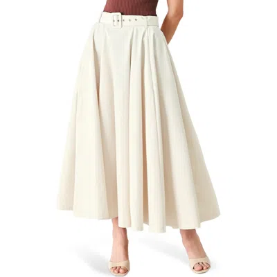 Freemarket Circle Midi Skirt In Ecru