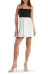 Freemarket Colorblock Bubble Hem Minidress