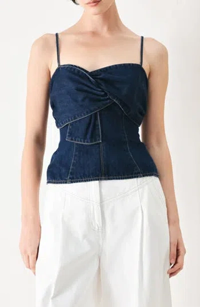 Freemarket Denim Camisole In Blue