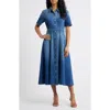 Freemarket Denim Shirtdress In Blue