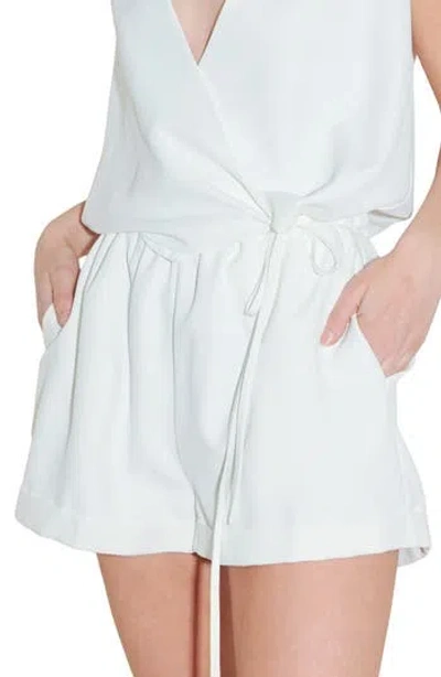 Freemarket Elastic Paperbag Waist Shorts In Neutral