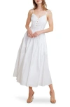 Freemarket Eyelet Tie Strap Maxi Dress