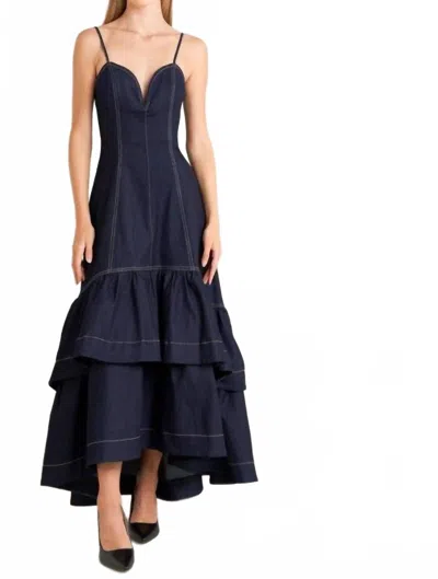 Freemarket Laura Dress In Navy In Blue