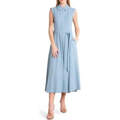 Freemarket Pinstripe Midi Dress In Multi