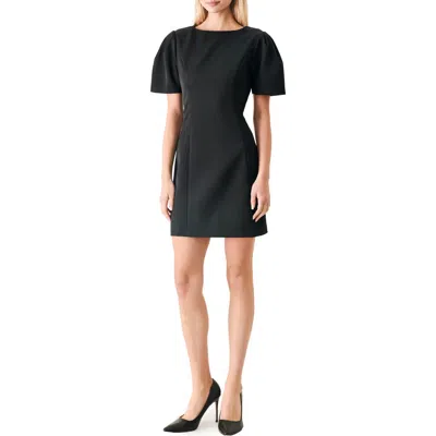 Freemarket Puff Sleeve Minidress In Black