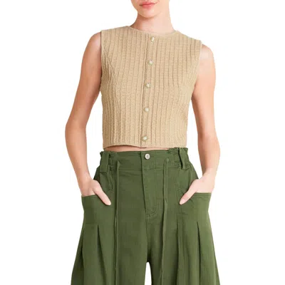 Freemarket Ribbed Knit Sweater Tank In Brown