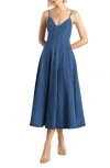 Freemarket Sleeveless Denim Midi Dress