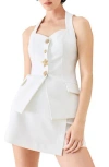 Freemarket Solid Woven Vest In White