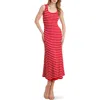 Freemarket Stripe Rib Midi Dress