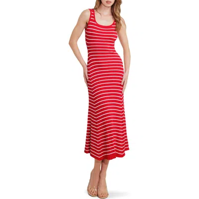 Freemarket Stripe Rib Midi Dress
