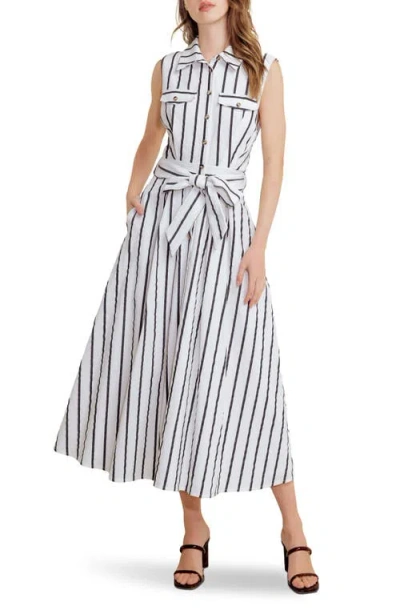 Freemarket Stripe Sleeveless Midi Shirtdress