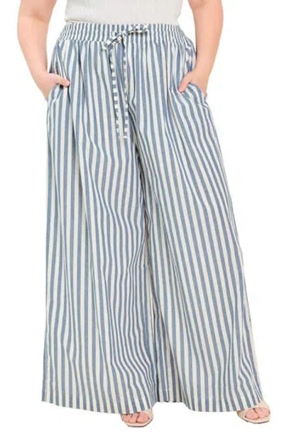 Freemarket Striped Relaxed Wide Leg Pants In Multi