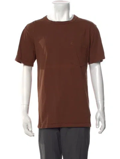 Pre-owned Freenote Cloth Crew Neck Short Sleeve T-shirt In Brown