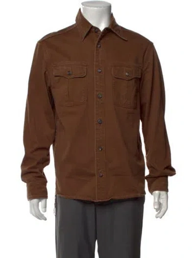 Pre-owned Freenote Cloth Long Sleeve Shirt In Brown