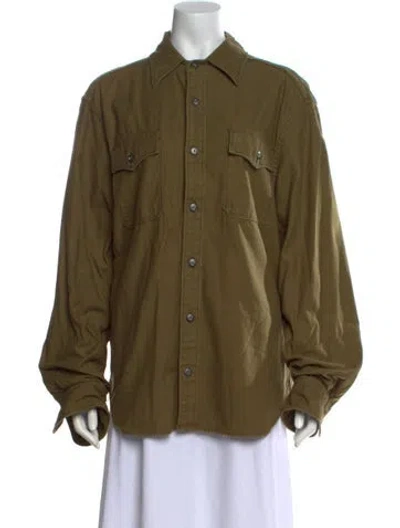 Pre-owned Freenote Cloth Long Sleeve Shirt In Green