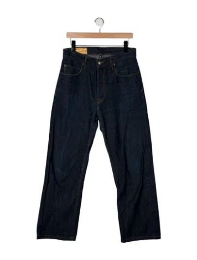 Pre-owned Freenote Cloth Straight-leg Jeans In Black