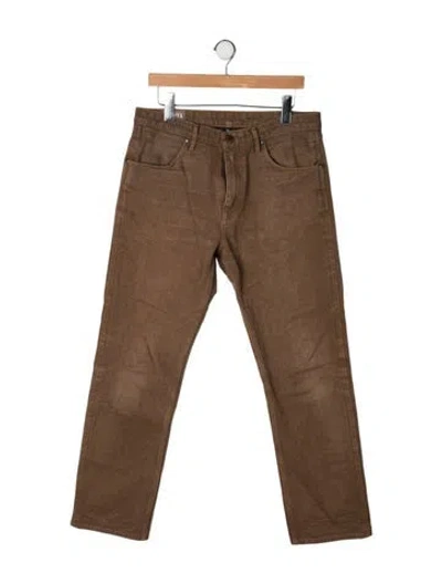 Pre-owned Freenote Cloth Straight-leg Jeans In Brown