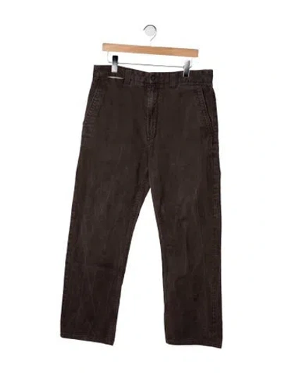 Pre-owned Freenote Cloth Straight-leg Jeans In Green