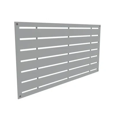 Freestyle 2 Ft. X 4 Ft.  Boardwalk Decorative Screen In Gray