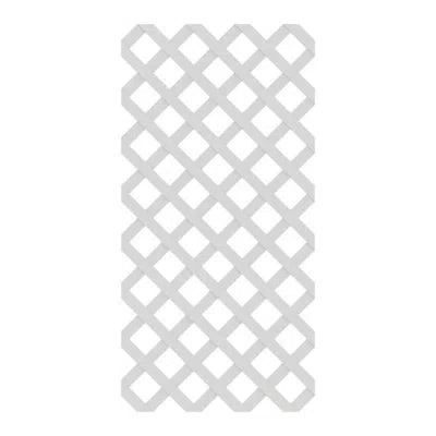 Freestyle 2 Ft. X 4 Ft Classic Lattice In White
