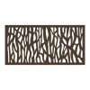 Freestyle 2 Ft. X 4 Ft. Sprig Umber Decorative Screen Panel In Multi