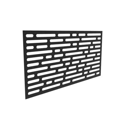 Freestyle 3 Ft. X 6 Ft. Optic Decorative Screen In Black