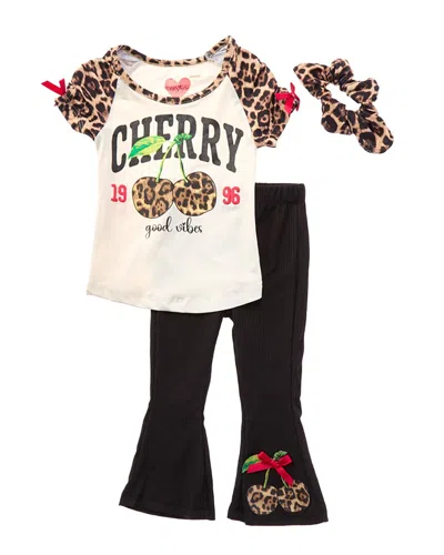 Freestyle 3pc Cherry Vibes Legging Set In Multi