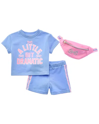 Freestyle Kids' 3pc Dramatic French Terry Matching Set In Blue