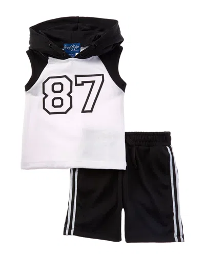 Freestyle 3pc Jersey Sport Short Set In Black