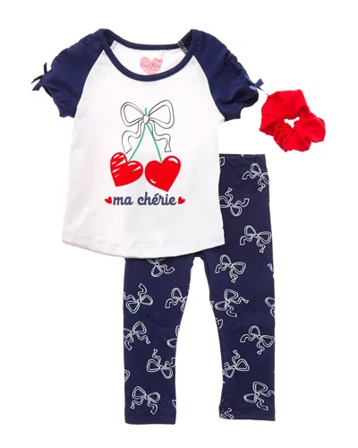 Freestyle 3pc Ma Cherie Legging Set In Multi