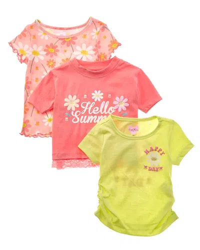 Freestyle Kids' 3pk Busy Bee Top In Multi