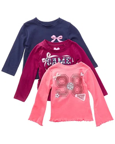 Freestyle Kids' 3pk Game Day T-shirt In Pink